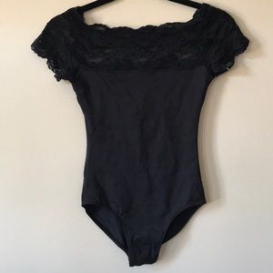 Black Lacey Bodysuit/Leotard